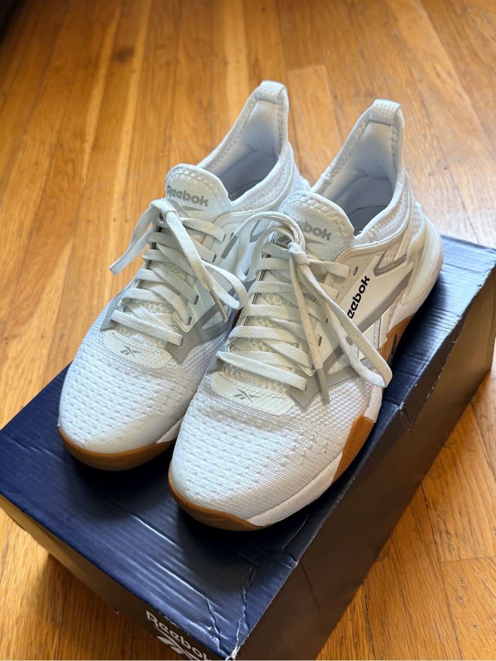 Reebok Nano Court Tennis/Pickleball Shoes White Gum Women’s Size 6.5 Like New